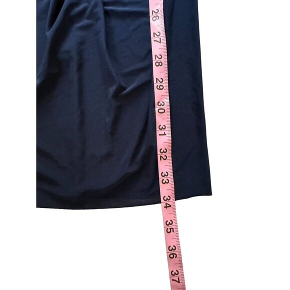 NWT Misa Los Angeles Domino Bodycon Mini‎ Dress Navy Blue V-Neck Racerback Multi - Picture 10 of 11